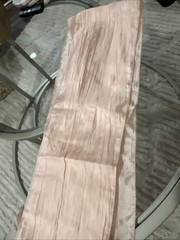 Accordion Crinkle Taffeta Chair Sash 7″x108″ – Blush/Rose Gold