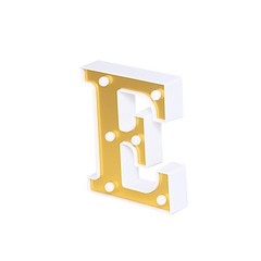 6″ tall GOLD E LED Lighted Marquee Letters Sign Party Wedding Events Decorations