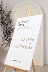 Acrylic Wedding Welcome Sign – Personalized Wedding Signs – Reception Signage