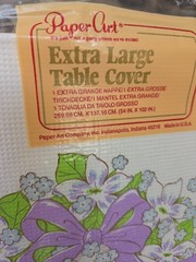 2 Vintage Party Table Covers Wedding Bells Chapel Retro 80s Bridal Paper Art