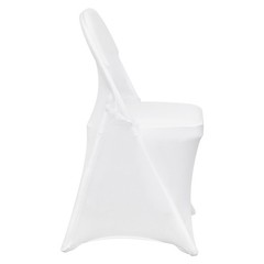 Uimoso 12PCS White Spandex Chair Covers for Weddings, Parties, and Dining Events