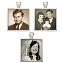 3 PCS Wedding Bouquet Photo Bridal Charms DIY Memorial Picture Brooch Pin Kit