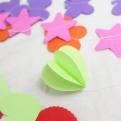 [JB] 1.8M Tissue Paper Colorful Flower Garland String Children’s Education Party