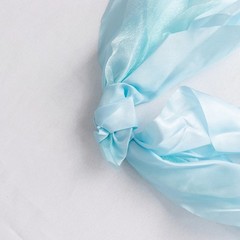5 BLUE Curly Willow Chiffon Satin CHAIR SASHES Party Event Decorations Supplies