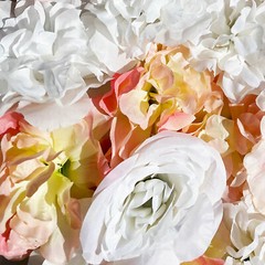 5PCS Artificial Silk Flower Wall Panel Floral Backdrop Party Wedding Decoration