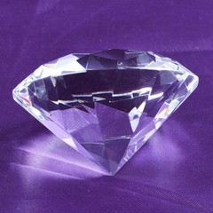 100mm 3.94″ W Clear Crystal Diamond Paperweight Wedding Gifts Photo Prop