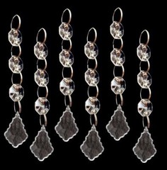 50/100Pcs Wedding Acrylic Garland Diamond Crystal Bead Chandelier Hanging Decor