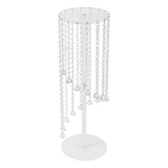 2Pcs Acrylic Column Flower Stand Clear Tall Vases for Centerpieces 23.6in