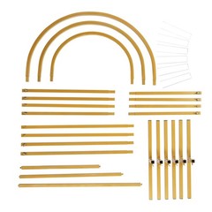 Metal Arch Backdrop Stand Gold Wedding Arch Stand Set of 3(6FT/5FT/4FT)for Party