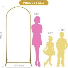 Elegant 6FT Wedding Arch Stand – Perfect for Holidays, Graduations, and More