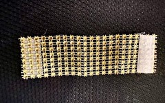 Chair Sash Or Napkin Clip Lot Of 50 Diamanté Gold Tone 5 Inch W Hook And Loop