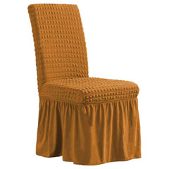 1/2/4/6pcs Dining Room Chair Covers Bubble Lattice Spandex Slipcover with Skirt