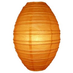 Orange Kawaii Paper Lantern