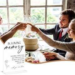 Acrylic Wedding Sign Minimalist Tabletop Decor Engagement Reception Gift Idea US