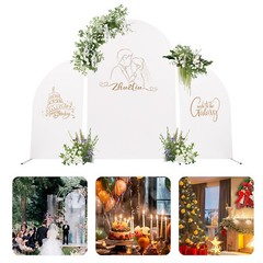 Wedding Arch, Sturdy Carbon Steel Frame with High-Temperature Baked Paint, DIY