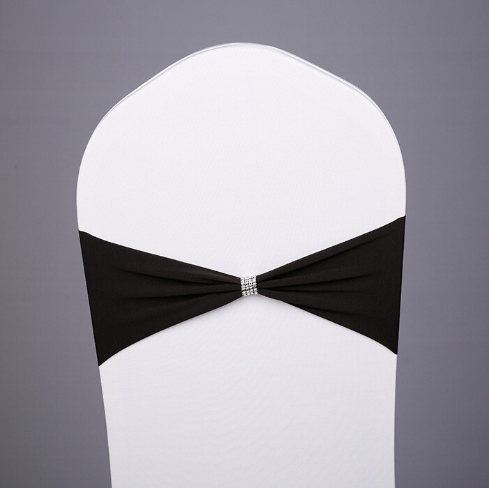 Spandex Stretch Solid Plain Chair Sashes Wedding Party Banquet Decor 10/25/50