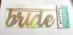 Gold Foil Letter Banner “BRIDE TO BE” Bachelorette Bridal Party *COMBINED SHIP!*