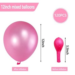 120Pcs Balloons Assorted Colors,12 Inch Latex Party Balloon for Birthday Part…
