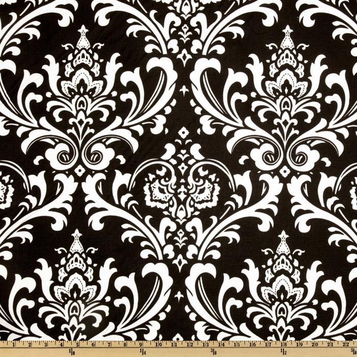 WHITE ON BLACK DAMASK TABLE SQUARE 20″ LINEN BRIDAL