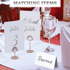 Silver Table Numbers 1 30 for Wedding Reception Silver Foil Table Number