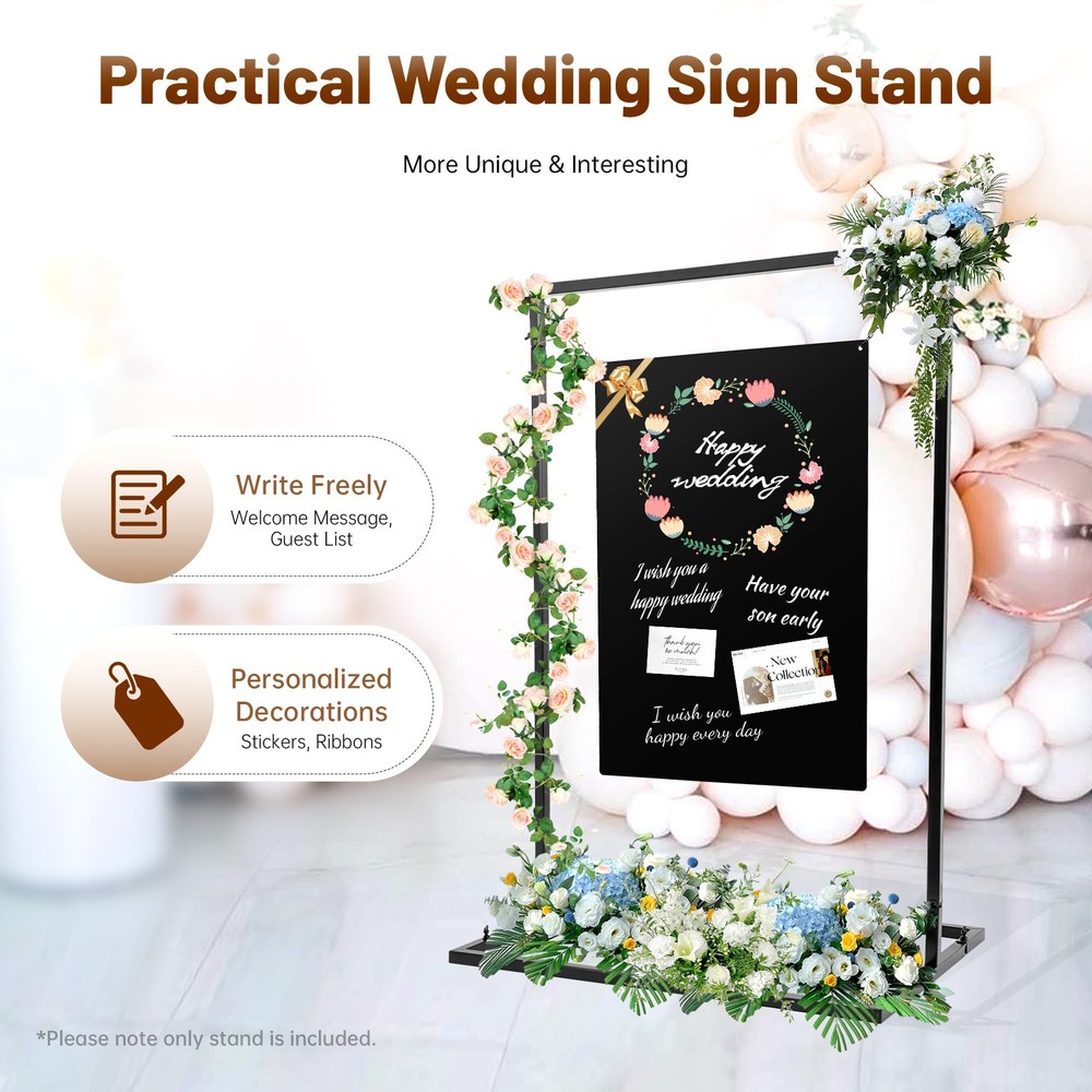Easel Stand for Wedding Sign Poster, Instant Display Easel, Metal Art Easel