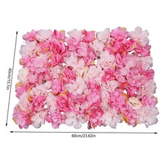 Floral Backdrop Wedding Party Decor 6pcs Artificial Flower Wall Panels 60*40cm