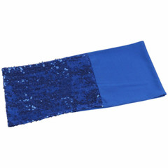 10/25/50/100Pcs Spandex Stretch Sequin Chair Sashes Bow Band Wedding Party Decor