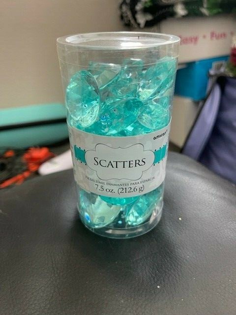 Blue Gems – Jumbo/Assorted sizes for Vase Decorations & Table Scatter 7.5oz New!