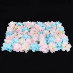 12PCS Artificial Flower Wall Panel White Hydrangea Rose Wedding Backdrop Decor