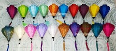 Set 20 pcs Pattern Silk Lanterns Vietnam Hoi An Lanterns Garden Decor -Size 35cm