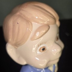 Vtg Atlantic Mold 9” Wedding Bride and Groom Ceramic Pair Lot (2) Holy Matrimony