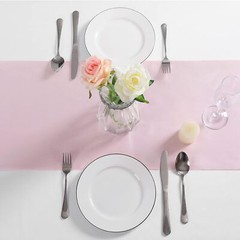 5 Pcs Satin Table Runner Wedding Banquet Decoration Tablecloth Party (12″X108″)