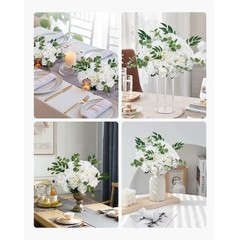 Uimoso 10pcs Fake Flower Balls for Wedding Centerpieces 17.7-Inch Arrangement
