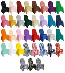 YCC Linens – Spandex Banquet Chair Covers /Box of 100/, Stretchy Slip Cover