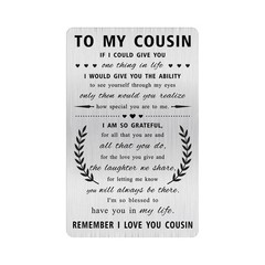 Alotozo Grateful Cousin Gifts – Remember I Love You Cousin Valentines Day Gif…