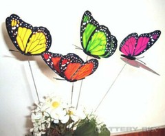 3D Colorful Artificial Butterflies Dummy Craft Wedding Party Floral Decor Gift