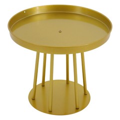 10Pcs Circular Flower Stands 25cm Tall Gold Flower Stand for Wedding Decor