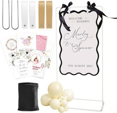 Wedding Welcome Sign Stand Welcome to our Wedding Sign Holder White Easel Stand