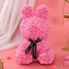 27cm Rose Rabbit Flower Bear Valentines Day Gift Romantic Decor for Her Love….