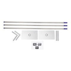 10x10ft Heavy Duty Pipe and Drape Kit Photography Backdrop Stand Telescopic Pipe