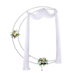 Large Crescent Wedding Balloon 7ft Moon Backdrop Stand Metal Arch Frame Wedding