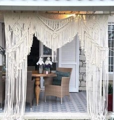 Handmade Macrame Large Curtain Bohemian Decoration Wall Arch Backdrop
