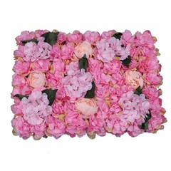 Artificial Flower Wall Panels Artificial Flowers Panels for Decoration 6PCS