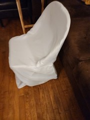 White Chair Covers for folding chairs
