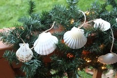 Seaside Wedding Seashell Table Runners Garland Large Long Size, 68″ +, G-89