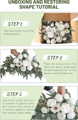 Faux Arch Flower Swag Set of 2 for Wedding Welcome Signs Floral Swag Wedding Rec