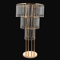 3-Tier Clear Gold Wedding Flower Stand Acrylic Iron Floor/Tabletop