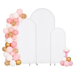 VEVOR Arch Backdrop Stand Metal Arch Backdrop Stand 6/5/4 ft 3 PCS with Cover