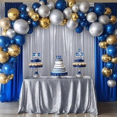 10ftx10ft Sequin Silver Backdrop Curtain for Parties, Wrinkle Free Thick Glit…