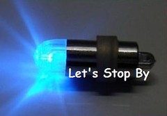 12 LED blue mini Submersible balloon paper lantern light Wedding Party Floral